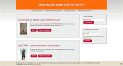 Desktop Screenshot of lecorsaire.com