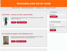 Tablet Screenshot of lecorsaire.com